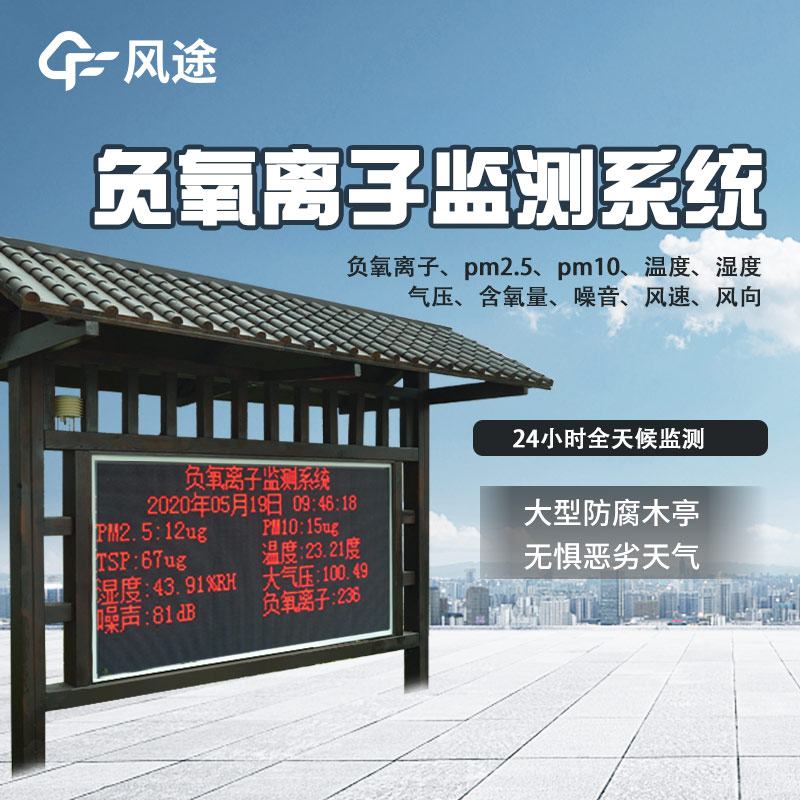 Negative oxygen ion monitoring station